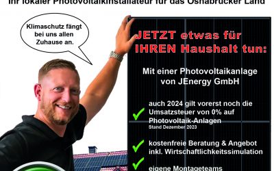 JEnergy Photovoltaik  – Alles aus einer Hand