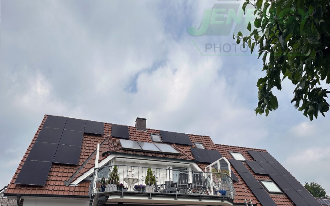 Vorher 7,7 kWp, jetzt 10,01 kWp, Erweiterung um 2,31 kWp Photovoltaikanlage in Bad Iburg